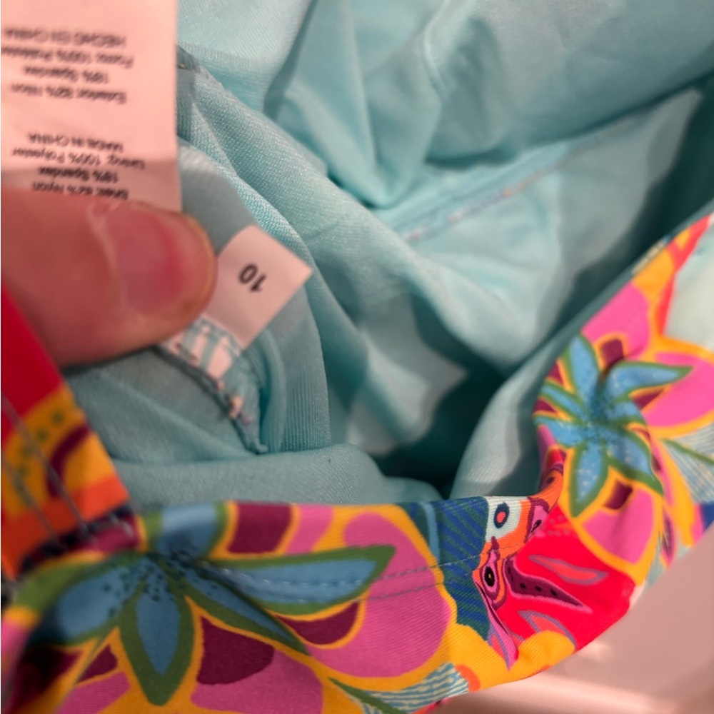 Bleu Rod Beattie Multicolor Floral One Piece Swimsuit - Picture 4 of 5
